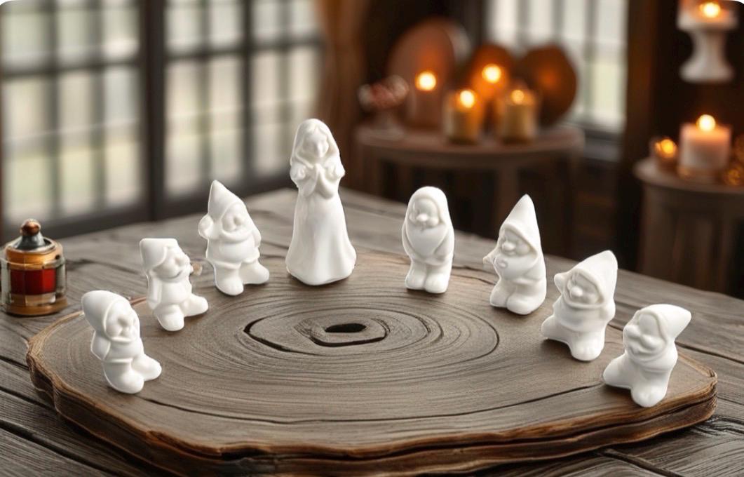 Snow white seven dwarfs porcelain figurines - Etsy 日本
