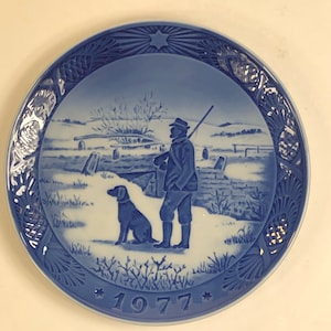 Royal Copenhagen Plate 7” Porcelain Plate 1977 Immervad Bridge Vintage China Collectible Plate