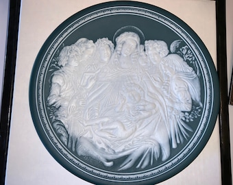 Villeroy & Boch Mettlach Christmas Plate, 1979, Mother and Child - Numbered, Limited Edition