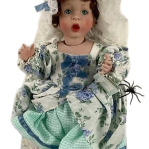 Ashton-Drake Galleries Poupée Little Miss Muffet en porcelaine avec boîte et certificat d'authenticité
