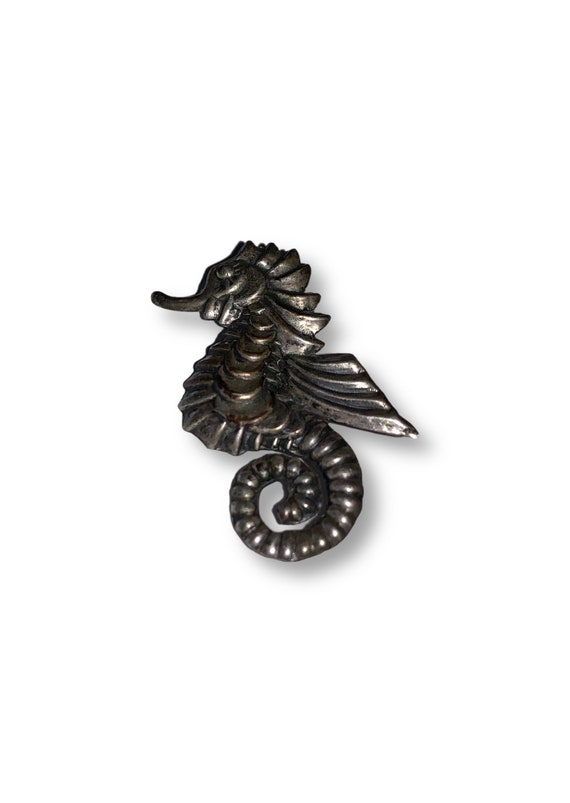 Sterling Sea Horse Seahorse Pin