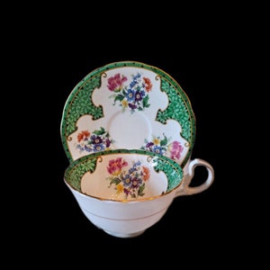 Aynsley Tea Cup & Saucer Vintage China