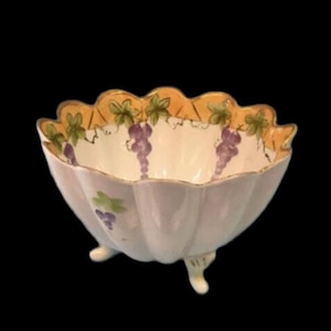 Nippon Bowl Antique Hand Painted China Trinket Dish Desk Dish