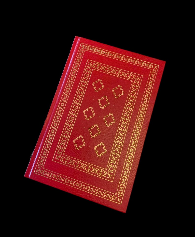 The Red & The Black by Stendhal ~ Vintage Leather Book w/ 22k Gold Trim ~ Franklin Library Ed. image 1