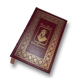 Dickens Great Expectations by Charles Dickens Easton Press Leather Book w/ Gold Leaf Vintage Book