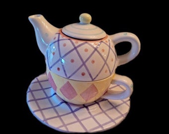Teapot Tea Cup Tea Set-for-one! Vintage Tea Set - Etsy