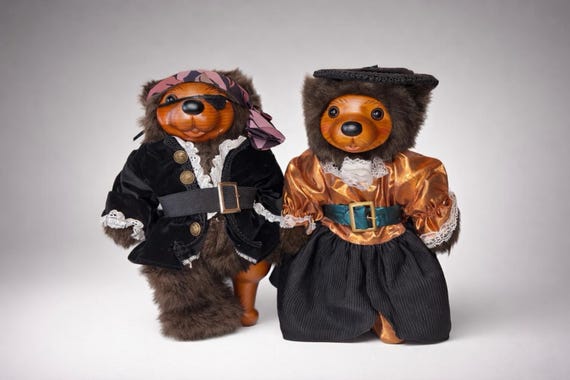 Vintage Raikes Bear Dolls ~ Pirates of the Pacific ~ Very Limited