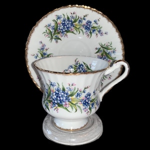 Paragon Forget-me-not Tea Cup & Saucer