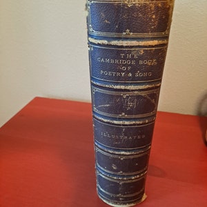 Antyczna Księga Poezji Dekoracja Książki Vintage Dekoracja Półki na Książki