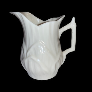 Belleek Irish Porcelain White Lily Creamer—Vintage
