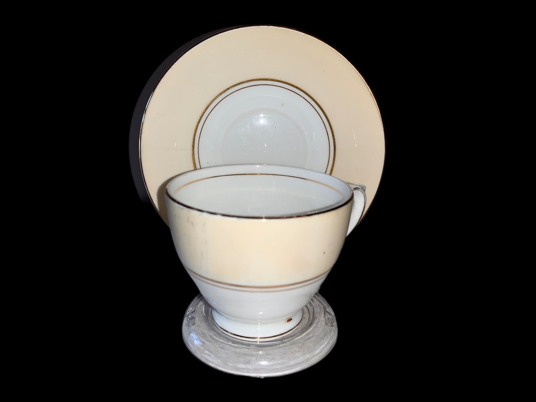 Bell China Tea Cup & Saucer Neutral Colors Etsy