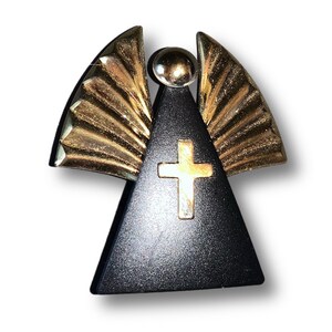 Angel of Love 1990s Pin Brooch Signed by Artist