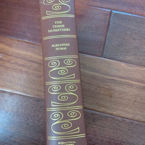 The Three Musketeers by Alexandre Dumas Vintage Book leather book