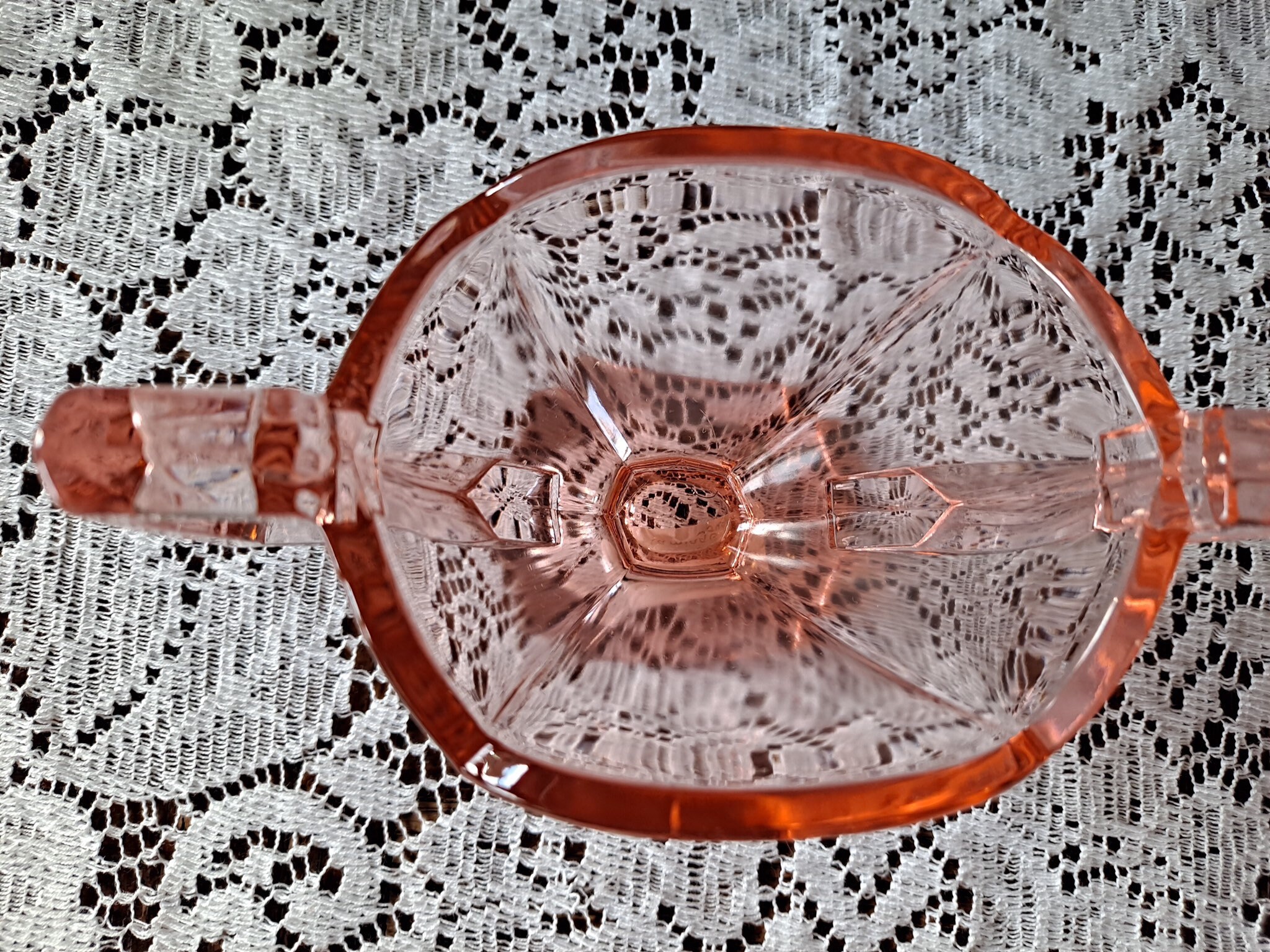 海外アンティーク クリスティーズイースト購入品 12枚セット ピンク ガラス製 アンティークビスクドールwhitelace