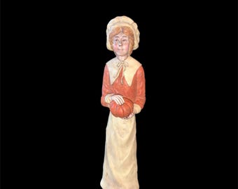 Pilgrim Thanksgiving Resin Figurine Rustic Style