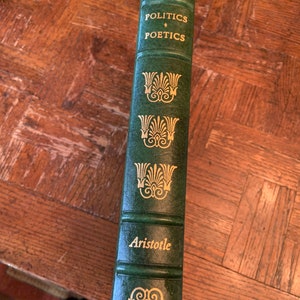 Politics & Poetics by Aristotle First Edition Book Easton Press Leather Book w/ Gold Leaf
