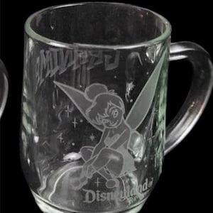Disneyland Disney Tinkerbell Mug Drinking Glass Grandma Present