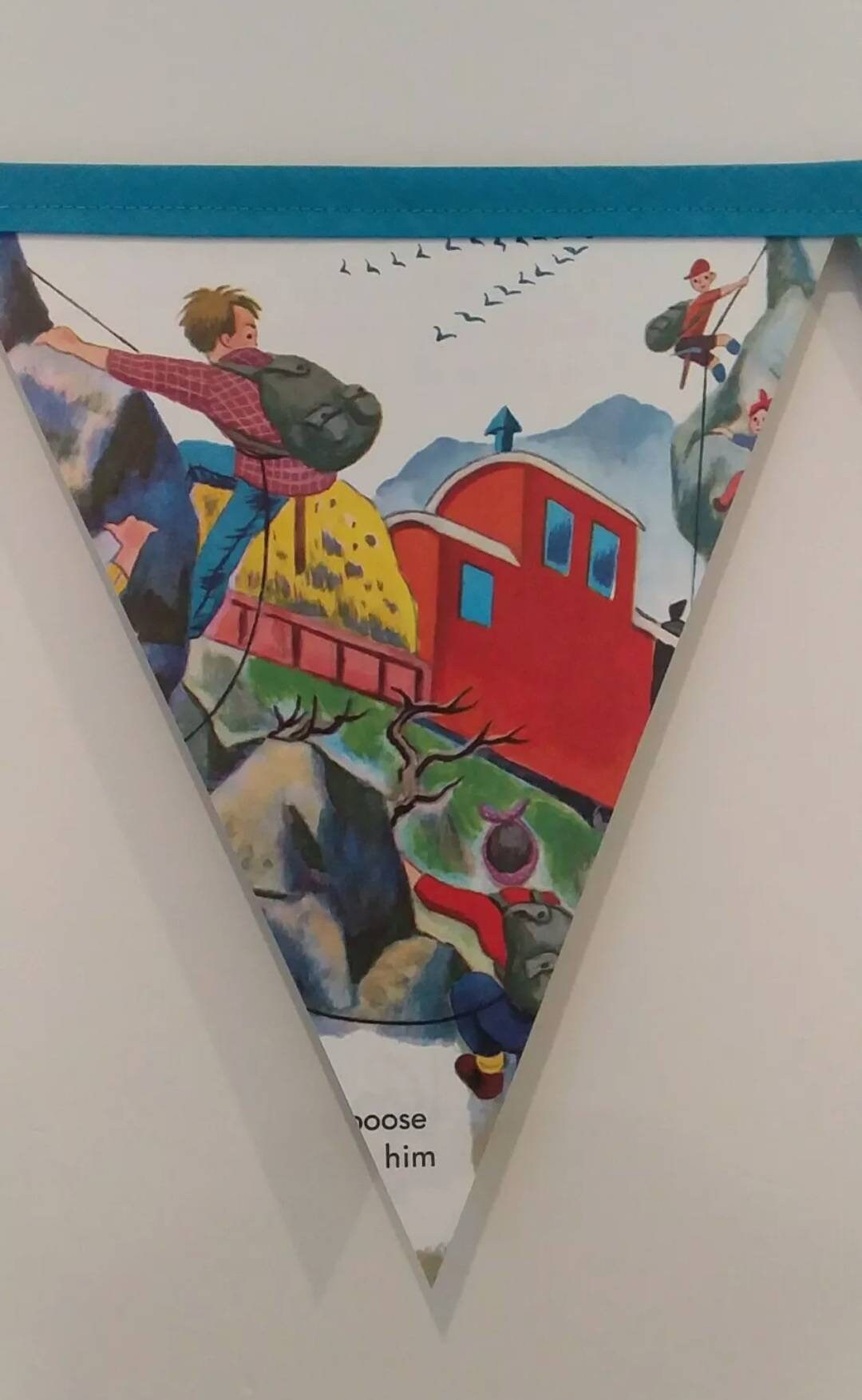 Little Red Caboose Story Book Bunting party bunting bedroom | Etsy