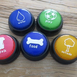 Decals For Recordable Dog Buttons (decals Only)