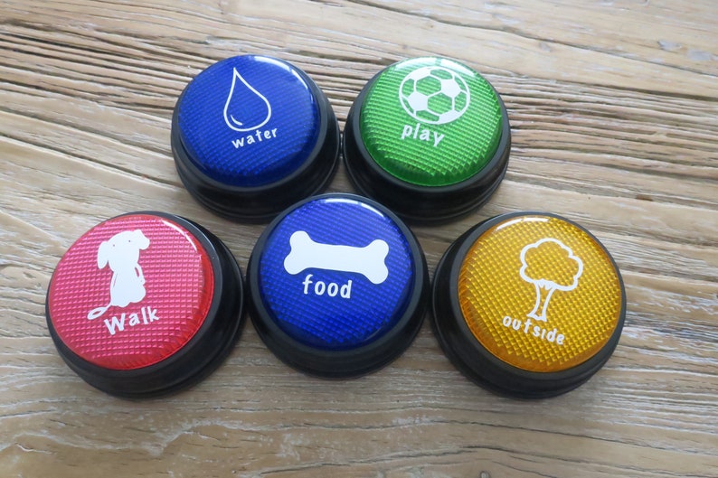 Decals for Recordable Dog Buttons decals Only Etsy Canada