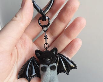Portachiavi personalizzato a forma di pipistrello delle Sylvanian Families