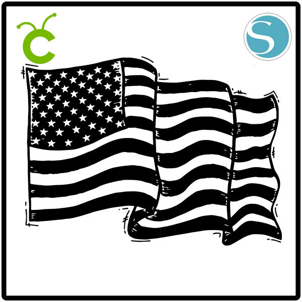 Distressed American Flag svg digital download for cricut | Etsy