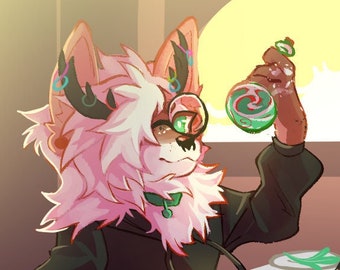 Custom Furry Anthro Art Commission Fully Rendered