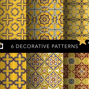 Old Antique Religious Patterns | Decorative Printable Floral Papers