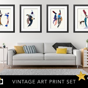 Vintage Art Deco Fashion Prints - Printable Wall Art