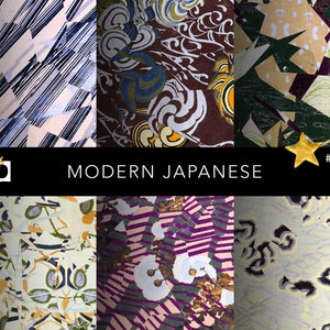 Modern Scrapbook Printable Paper | Abstract Japanese Pattern | Decorative Origami Print Design | Digital Paper Pack