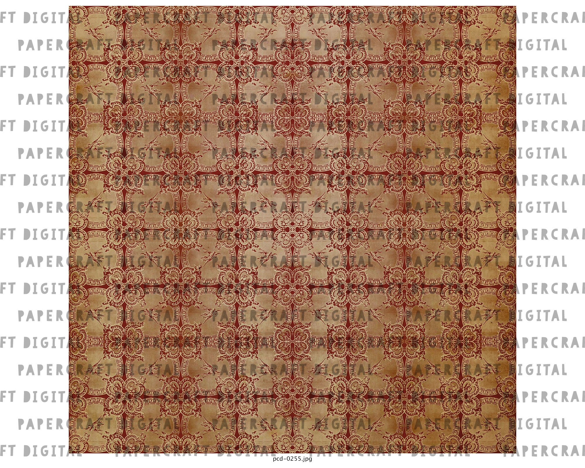 Vintage Scrapbook Printable Paper Old Medieval Endpaper - Etsy