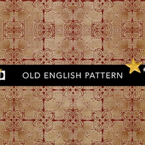 Vintage Scrapbook druckbare Papier | Alte mittelalterliche Endpapier Muster | Antike Mittelalter nahtlose dekorative Druck-Design | Digitales Paket