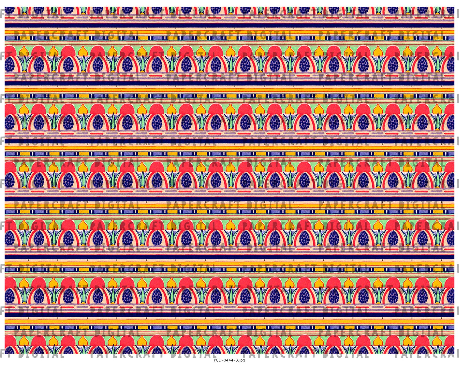 Old Egyptian Patterns Decorative Papers of Egypt Pyramid Printable
