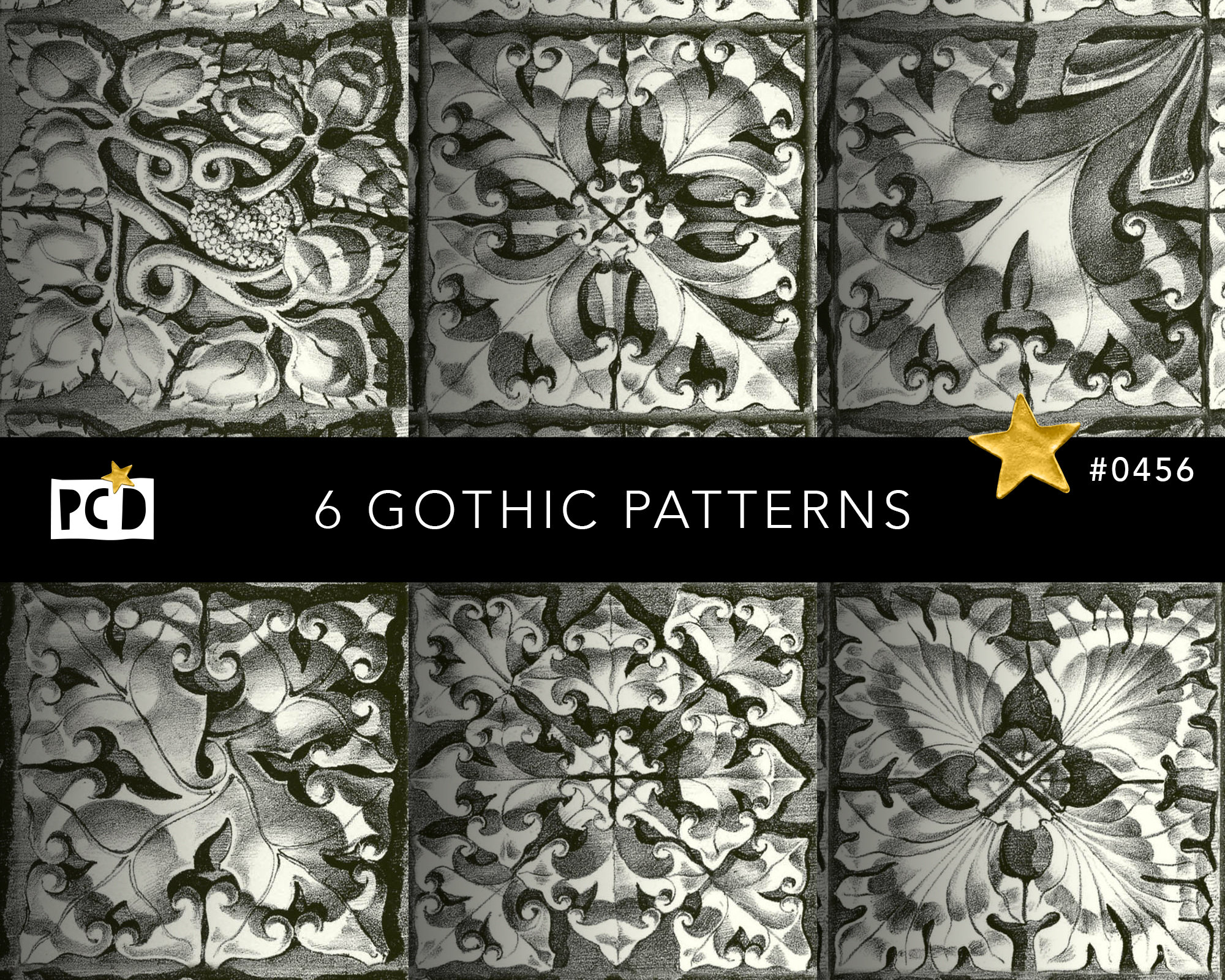 Printable Papers Old Decorative Gothic Patterns - Etsy UK