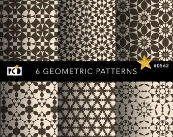 Druckbare Papiere | Alte geometrische Stern Muster