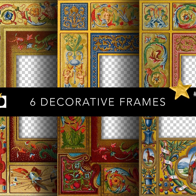 Medieval Frame Simple Medieval Photo Frames - Etsy