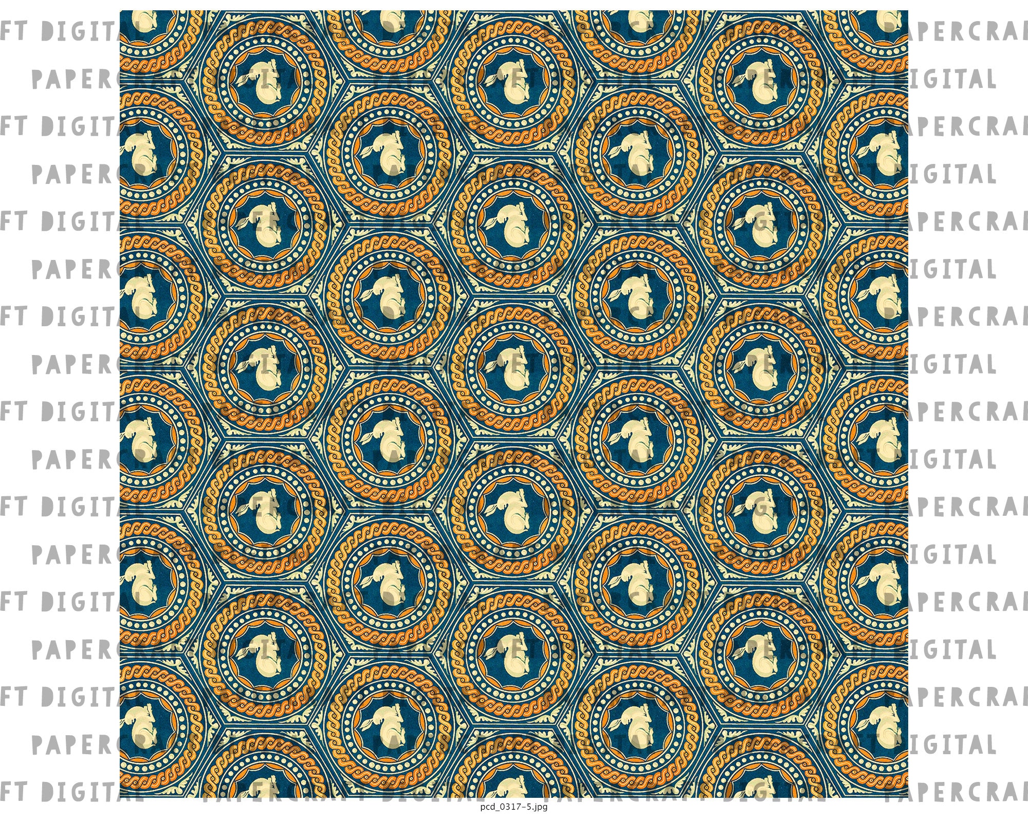 Vintage Scrapbook Printable Paper Old Italian Hexagon - Etsy