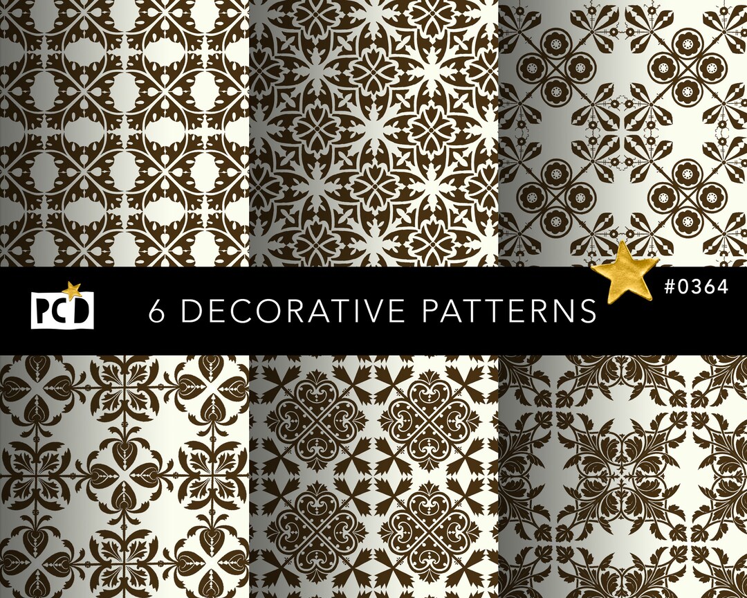 Vintage Bookbinding End Paper Patterns Old Ornamental Etsy