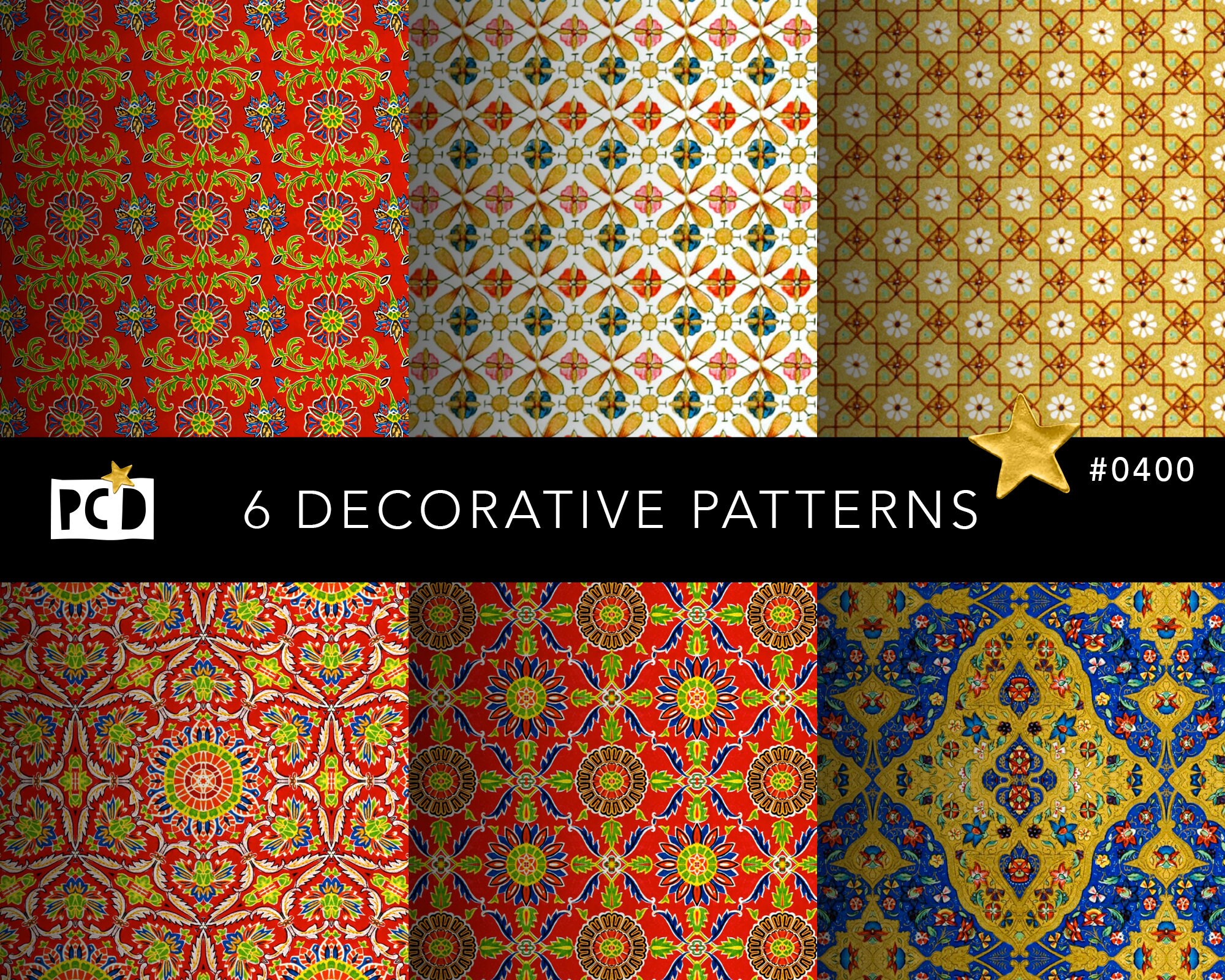 Old Decorative Patterned Paper Vintage Endpaper Pattern Etsy