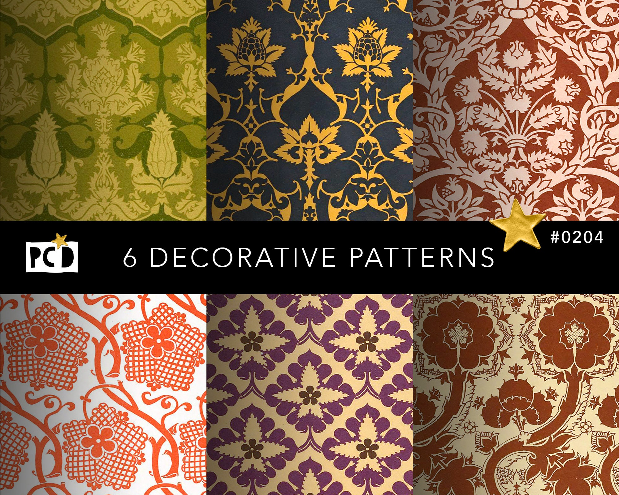 Vintage Scrapbook Printable Paper Old Italian Pattern Seamless ...