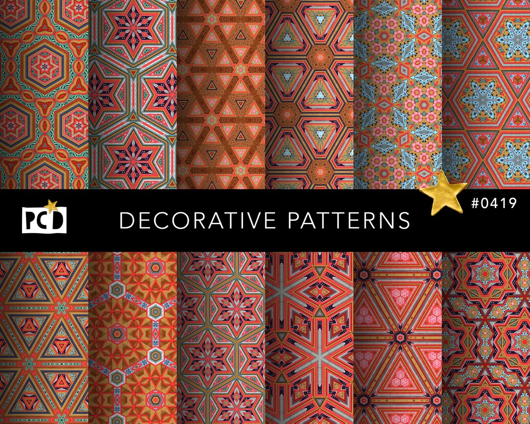 Pattern Fancy Paper Samples Beautiful Decorative Printable Patterned Papers | Digital Paper Pack - Etsy