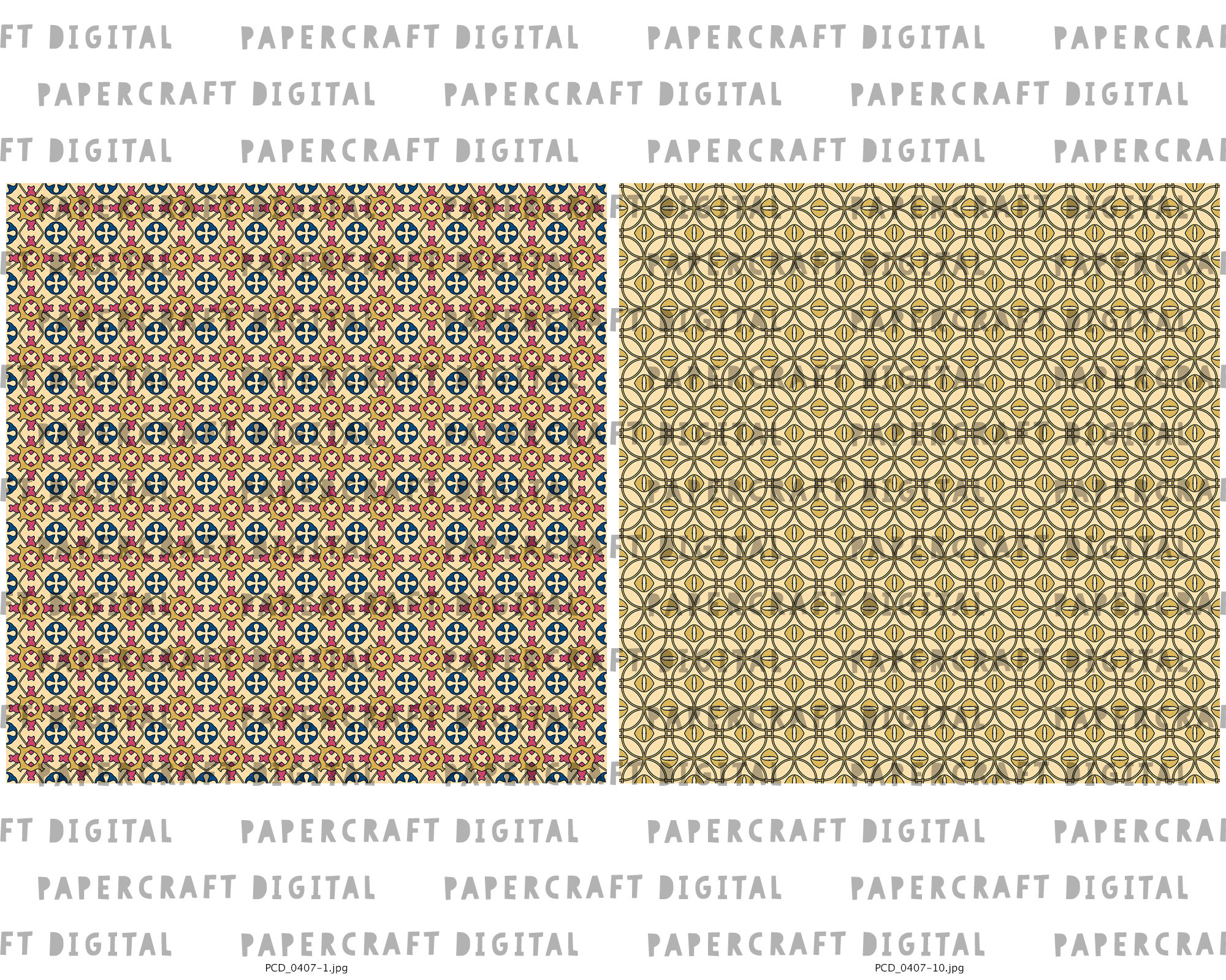 Vintage Scrapbook Printable Paper Pattern Decorative Design | Etsy