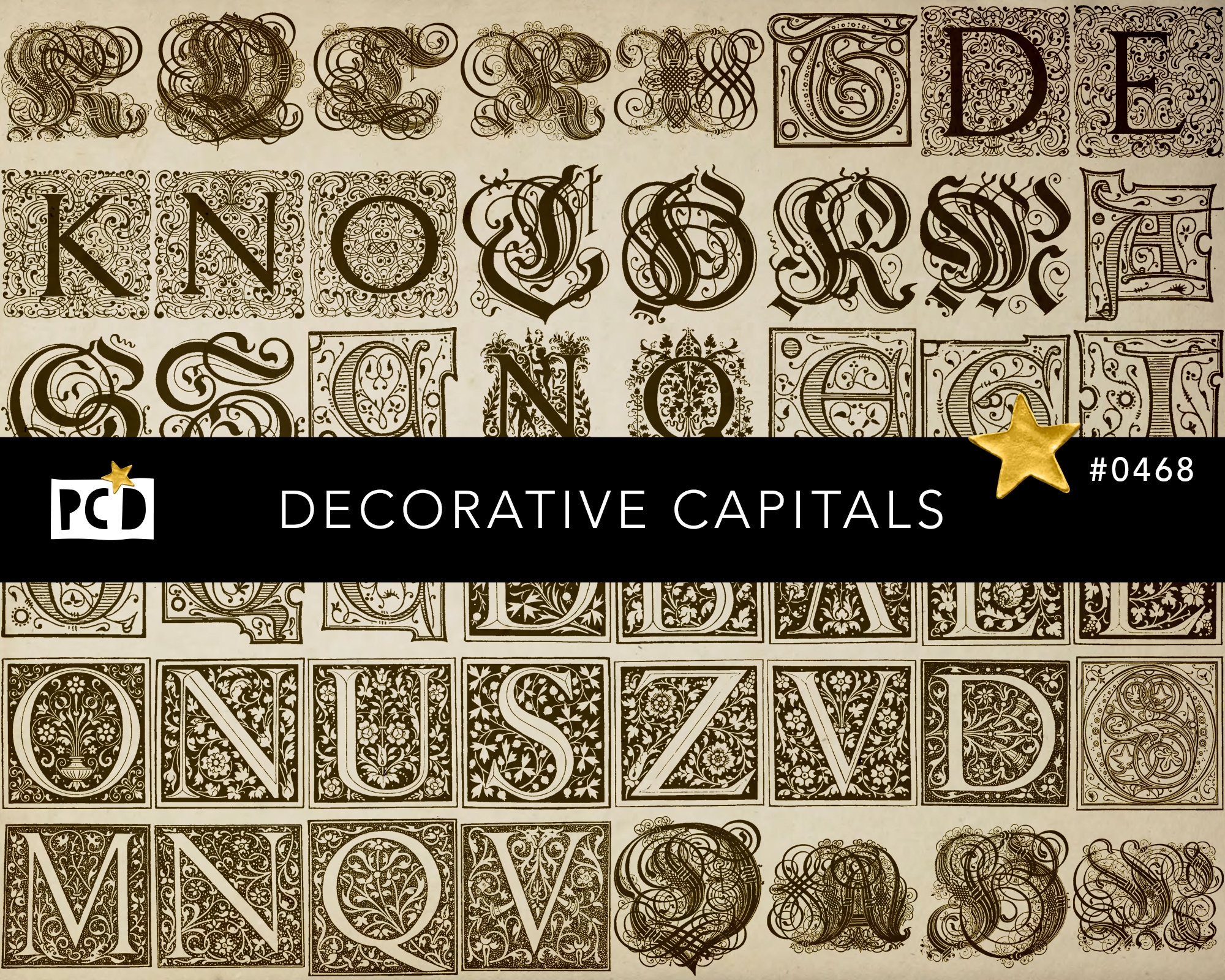 Cute ABC Alphabet Decorative Letters Graphic by Virgostudio