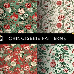 Padrão Chinoiserie | Impressão perfeita