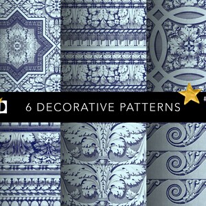 Printable Papers | Old Decorative Ornate Patterns