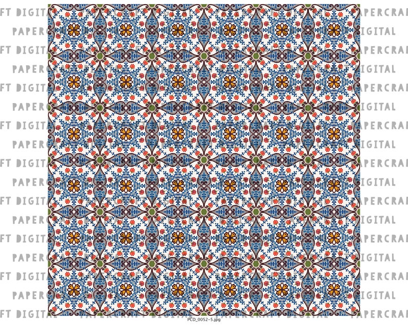 Vintage Scrapbook Printable Paper Old Italian Pattern - Etsy