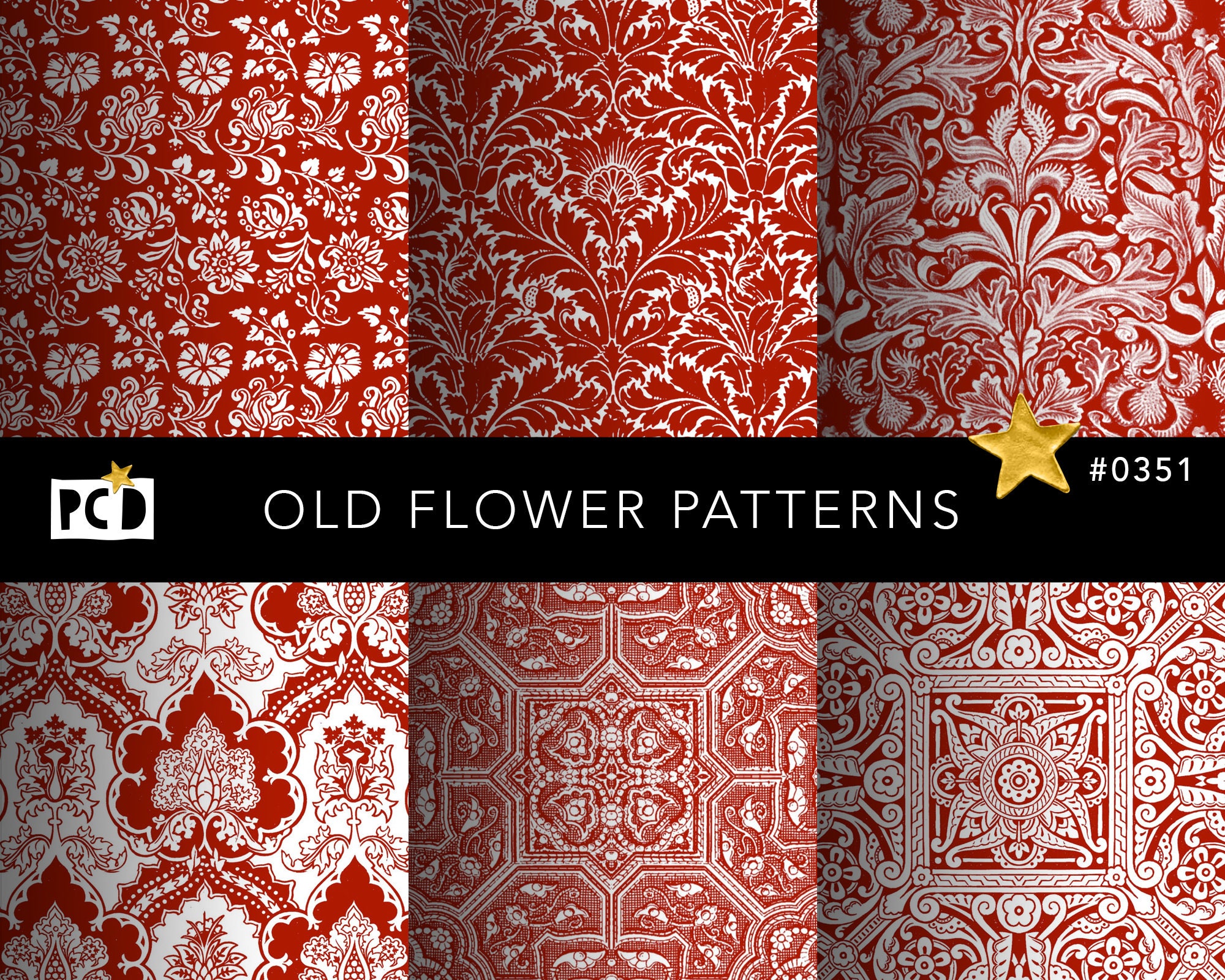 Patterned Paper Pack Vintage Scrapbook Printable Paper Old Etsy