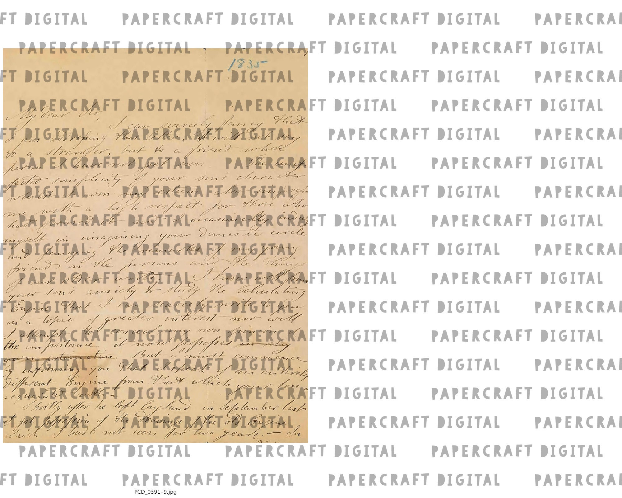 Old Script Writing Digital Paper Pack | Antique Handwriting Ephemera ...