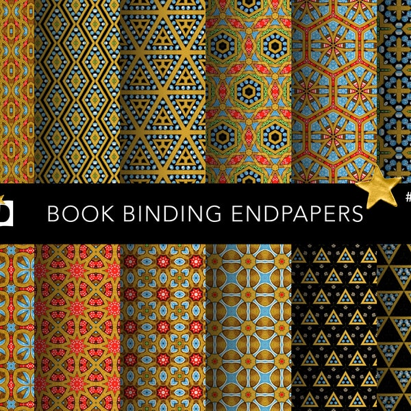 Book Binding Endpaper Patterns | Decorative Patterned Papers