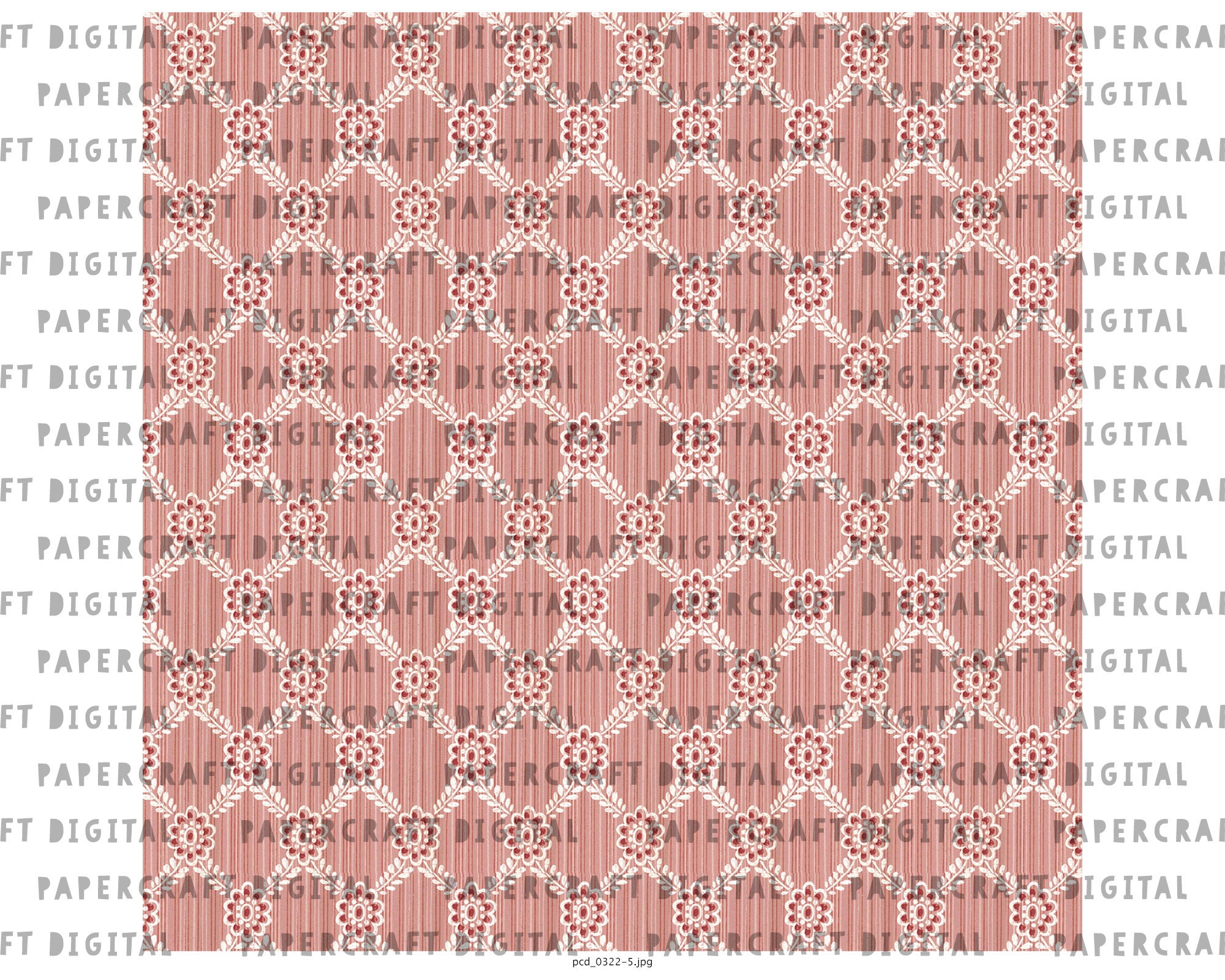 Vintage Scrapbook Printable Paper Old Wallpaper Pattern Etsy